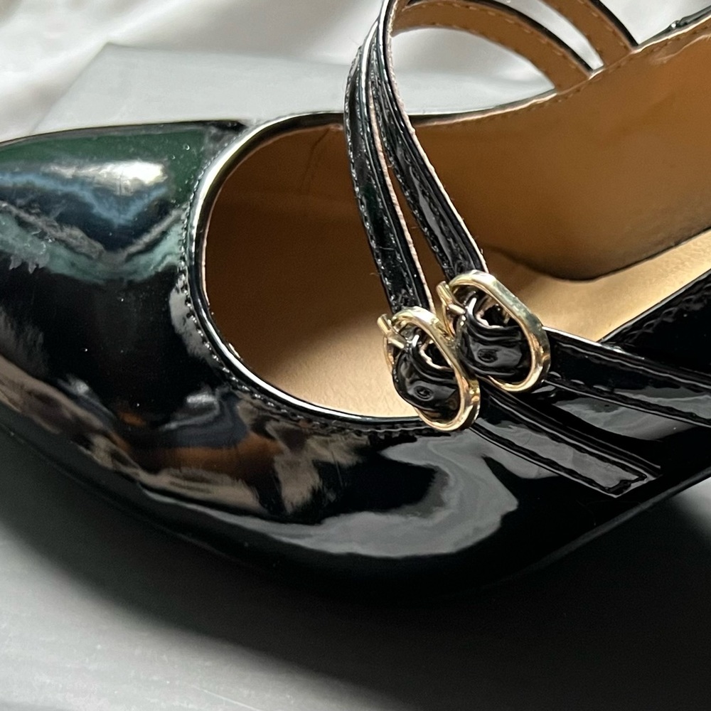 Riverberry Mary Jane style black patent shoes